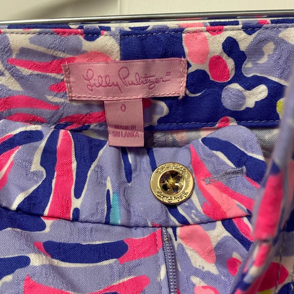 Lilly Pulitzer Shrimply chic Kelly pants size 0 - Picture 2 of 3